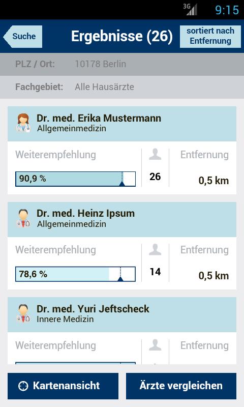 Weisse Liste Arztsuche