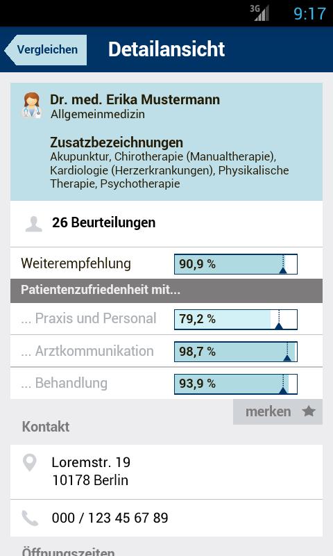 Weisse Liste Arztsuche