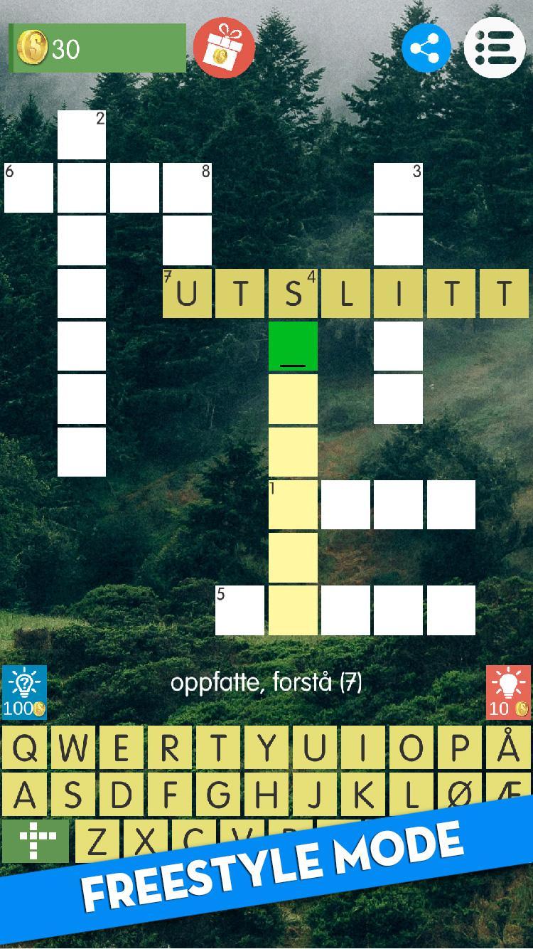 Crossword Norwegian Puzzles