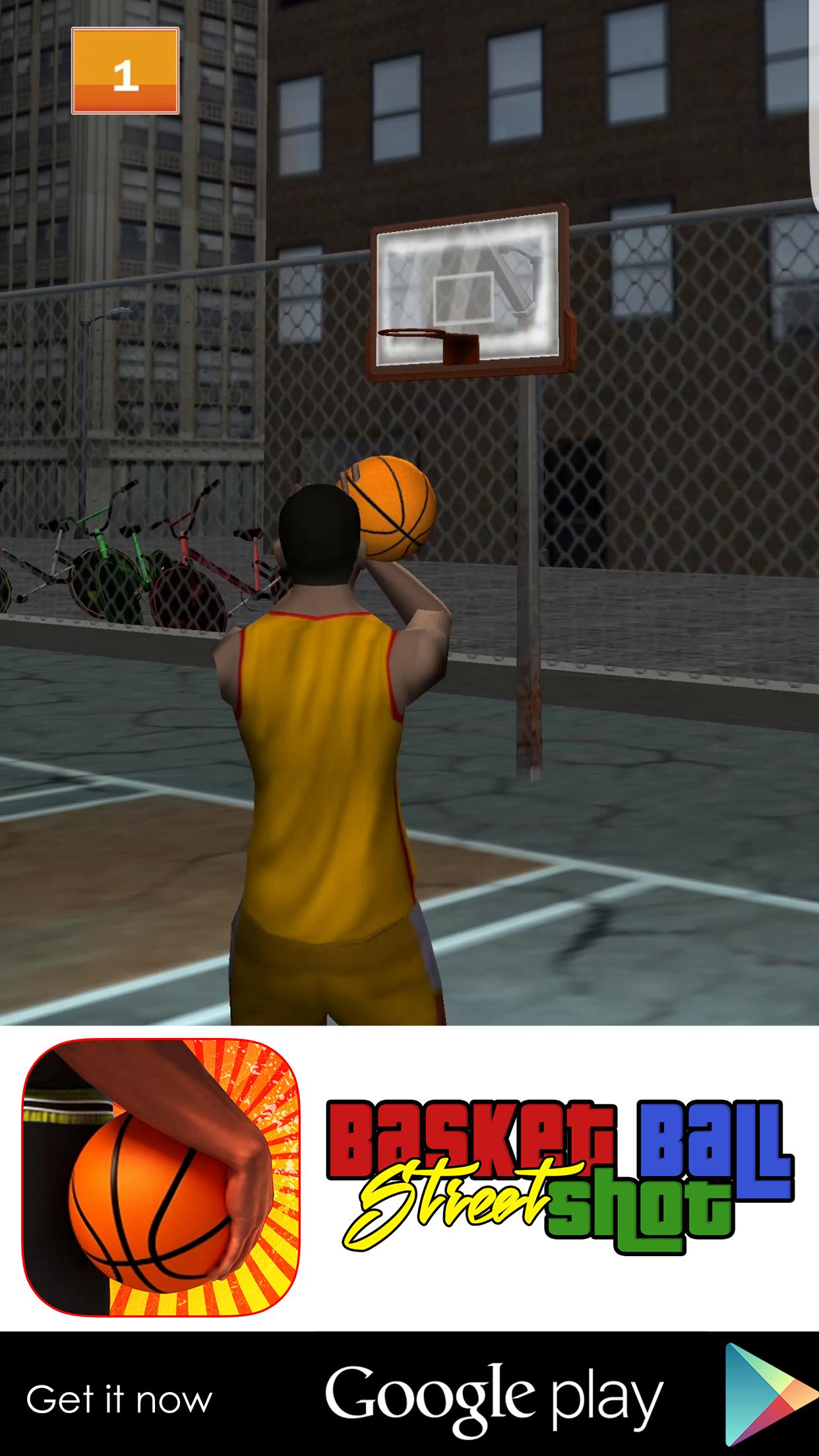 Basketball street shot