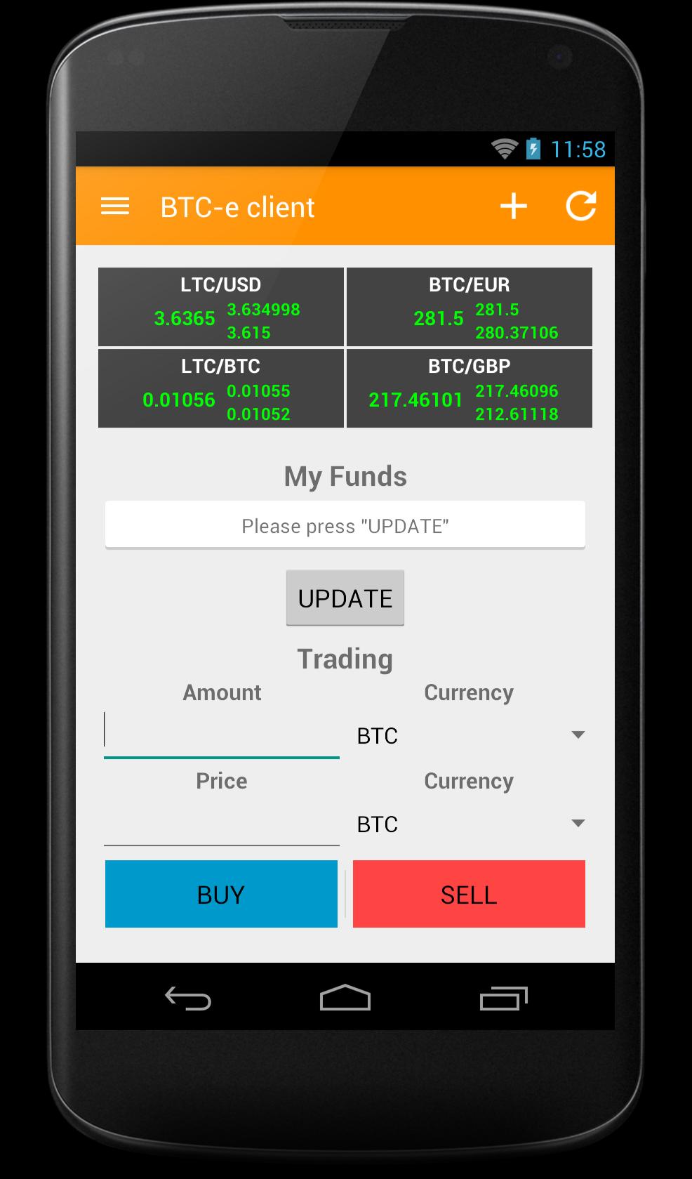 WEX (ex. BTC-e) client