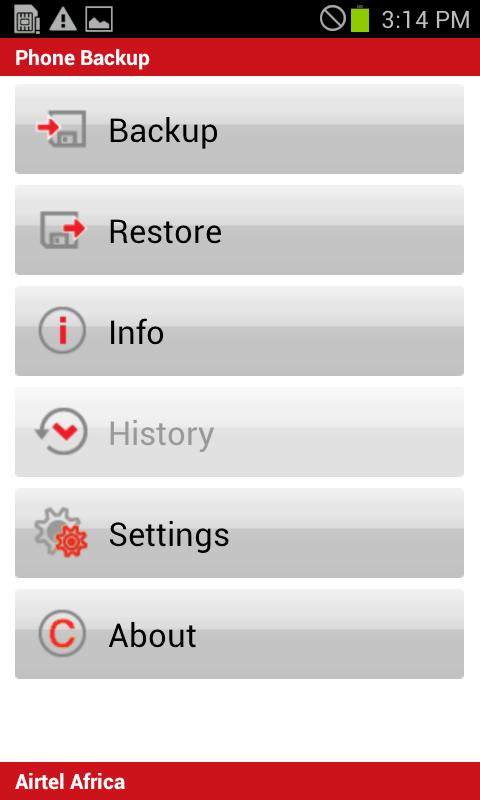 Airtel Phone Backup