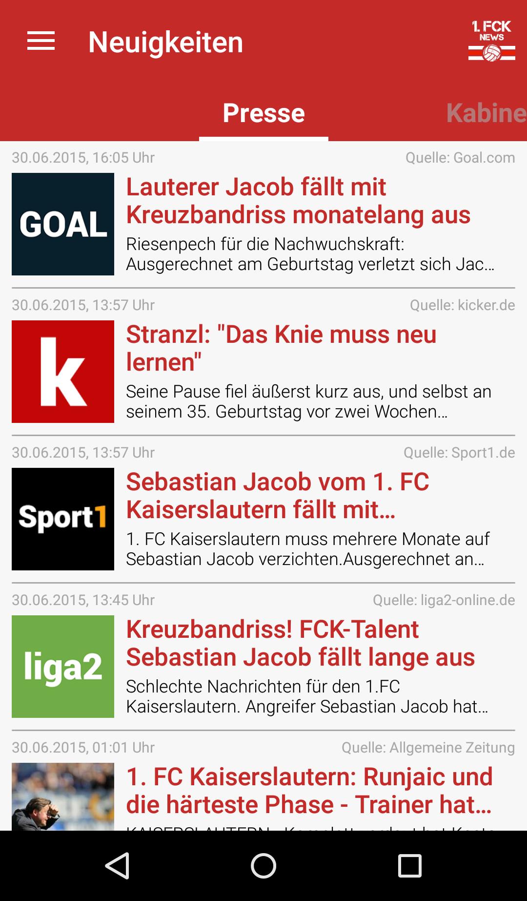 FCK News - Mein Kaiserslautern