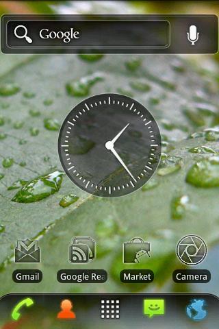 Elegant Gloss Clock Widget