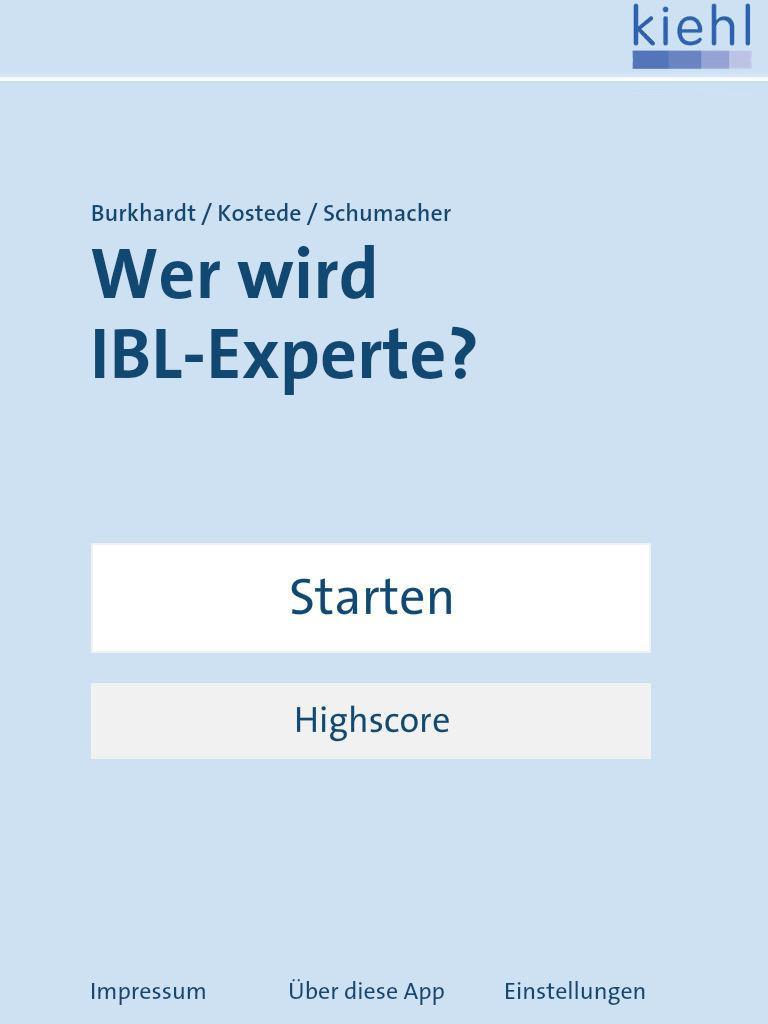 Wer wird IBL-Experte?