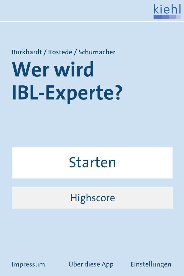 Wer wird IBL-Experte?