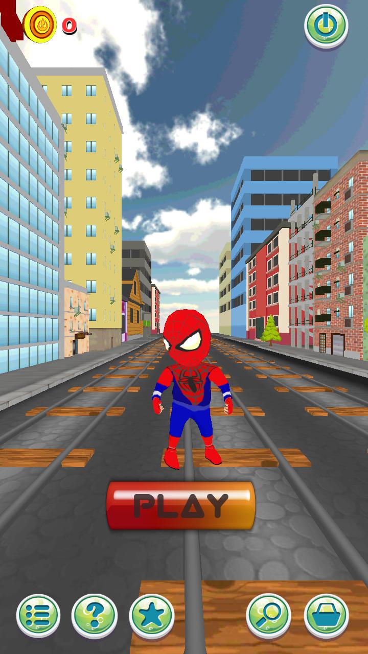 Subway spiderman run