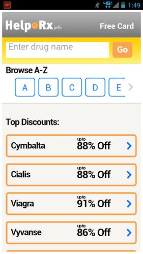 HelpRx Mobile Drug Discounts