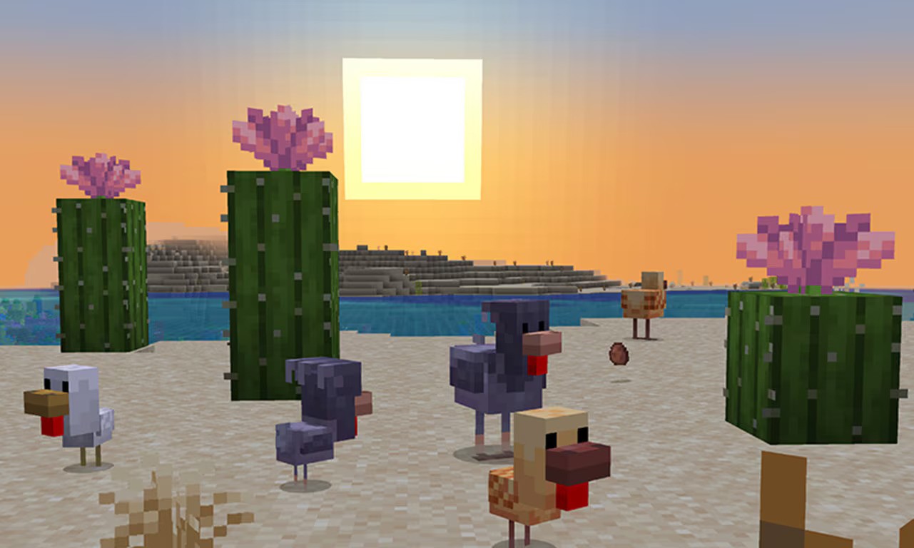 วิธีรับดอกไม้ Cactus ใน Minecraft Snapshot 25w06a