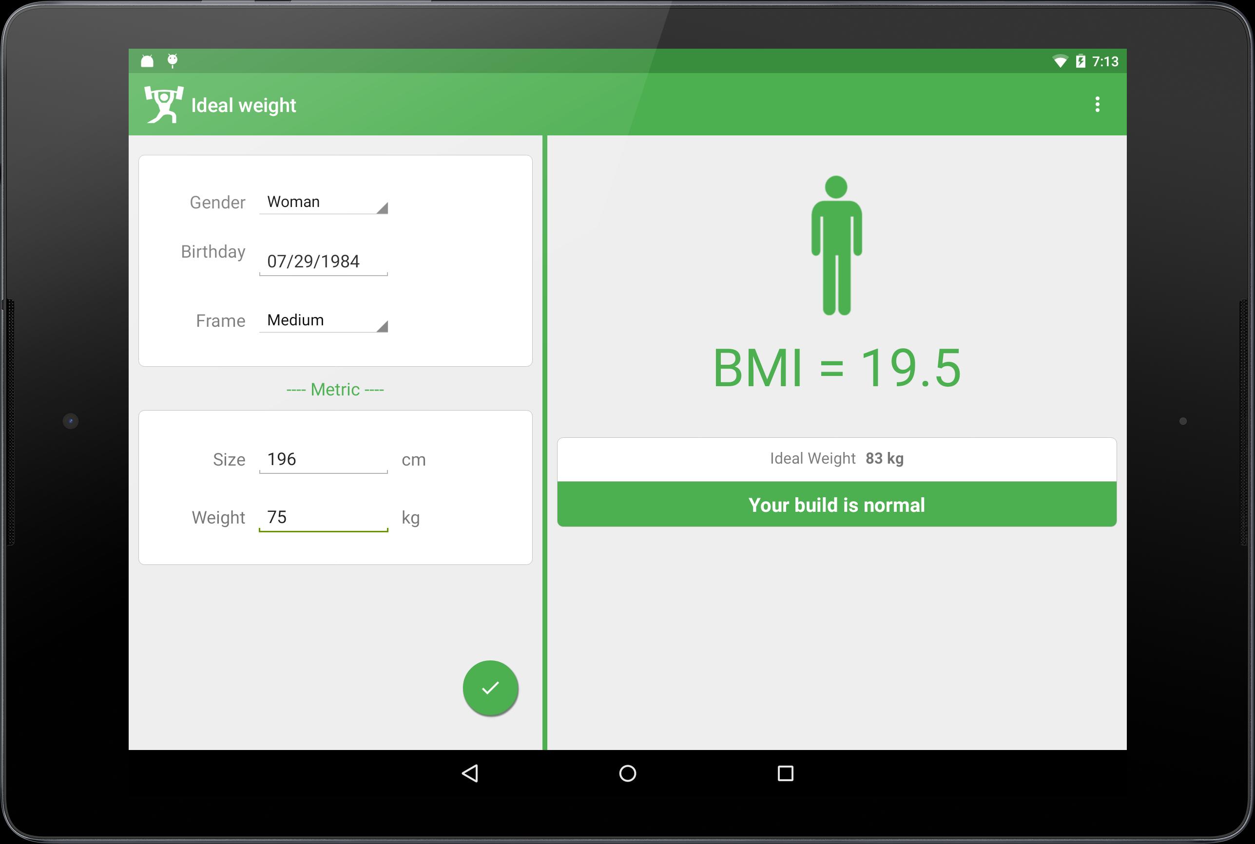 BMI - Ideal weight