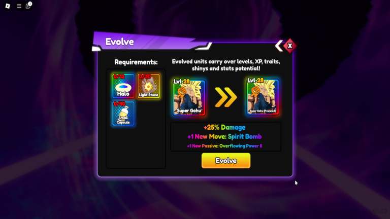 Anime Reborn Evolution Guide — Characters, Materials and more