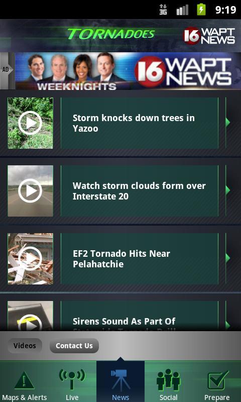 Tornadoes WAPT 16