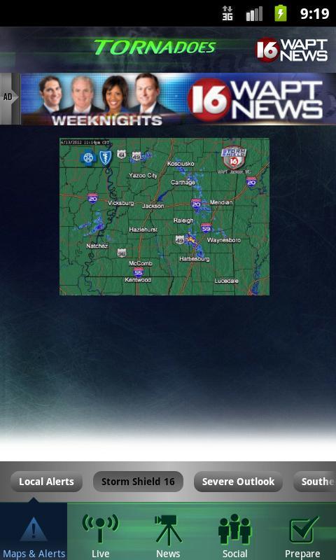 Tornadoes WAPT 16