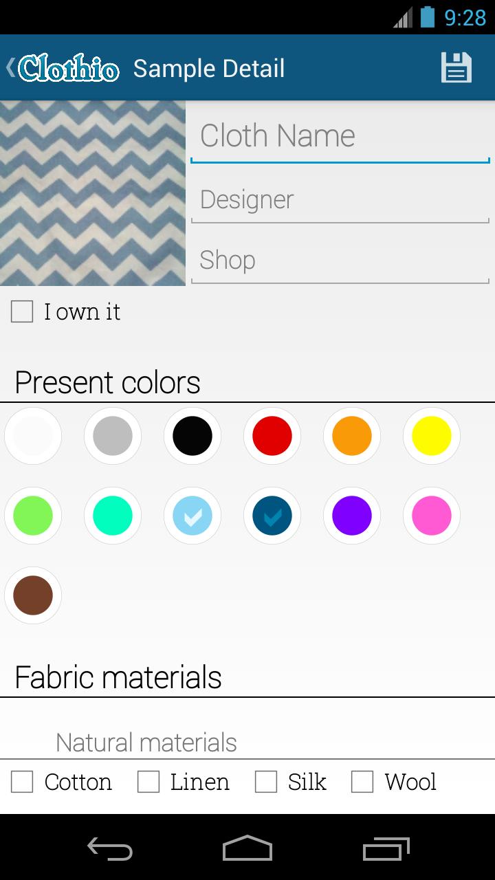 Clothio - Fabric Manager