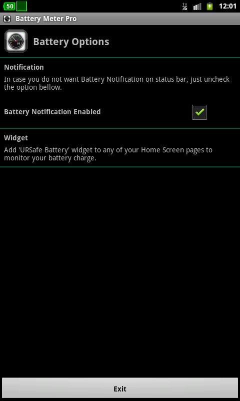 URSafe Battery Meter