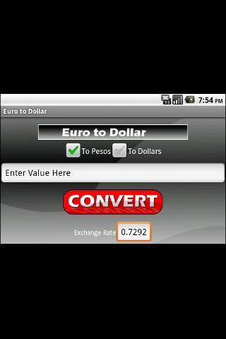 Euro to Dollar