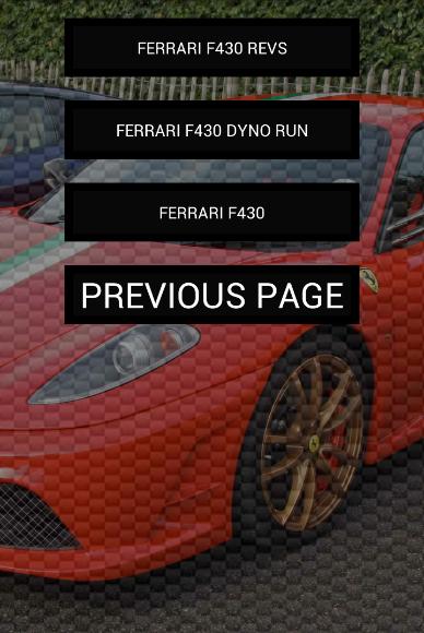 Engine sounds of F430