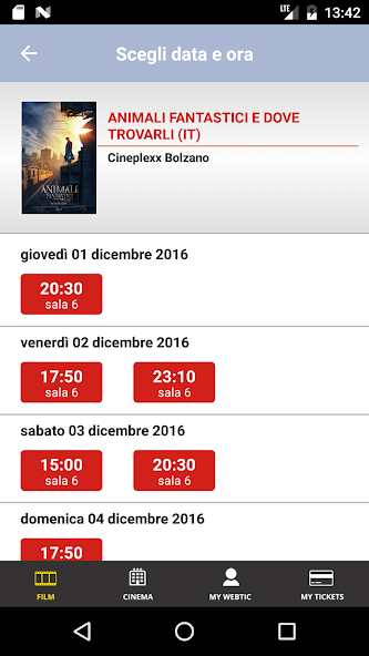 Webtic Cineplexx Bolzano