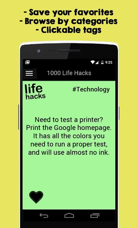1000 Life Hacks