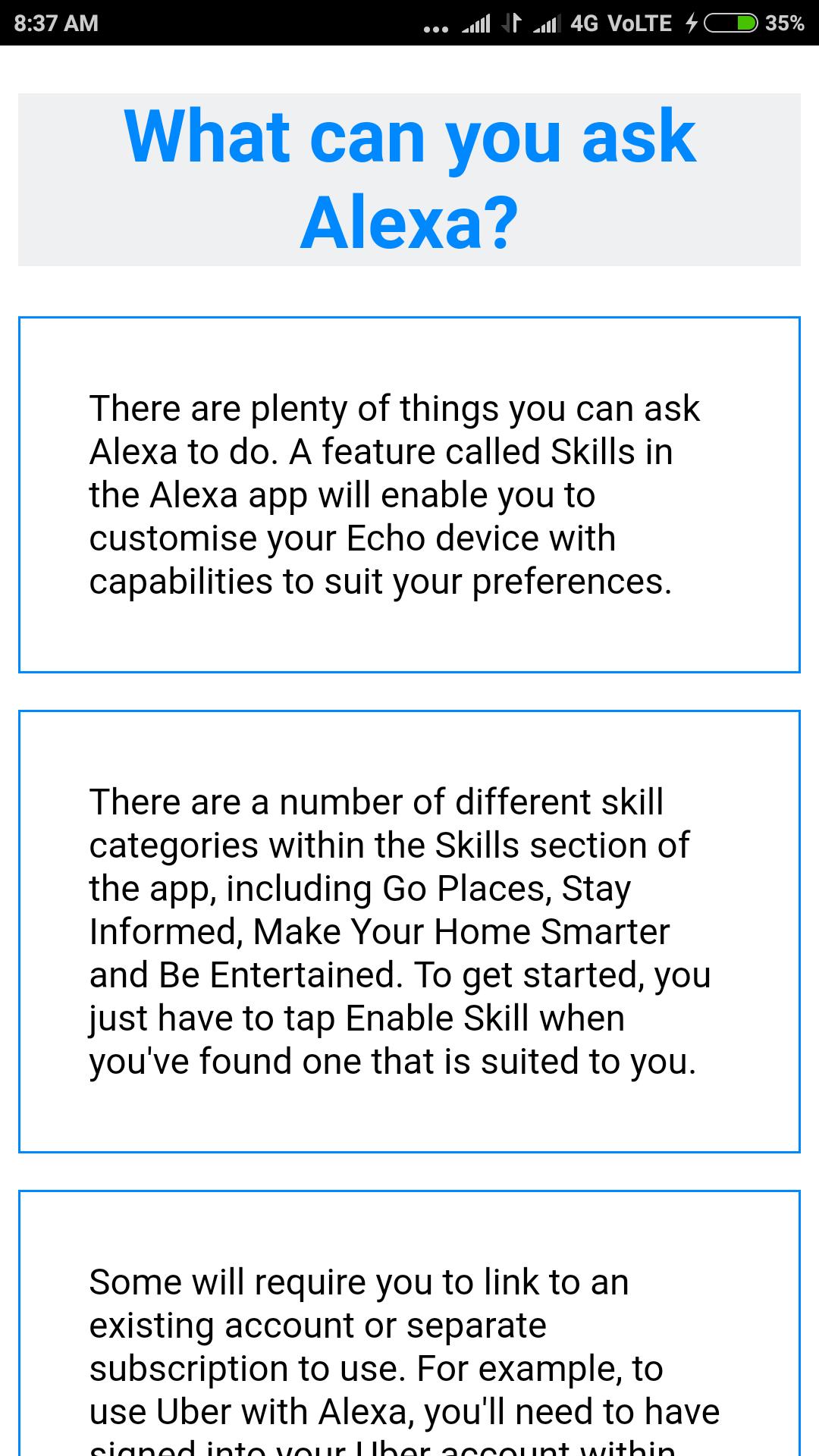 Guide for Echo Dot