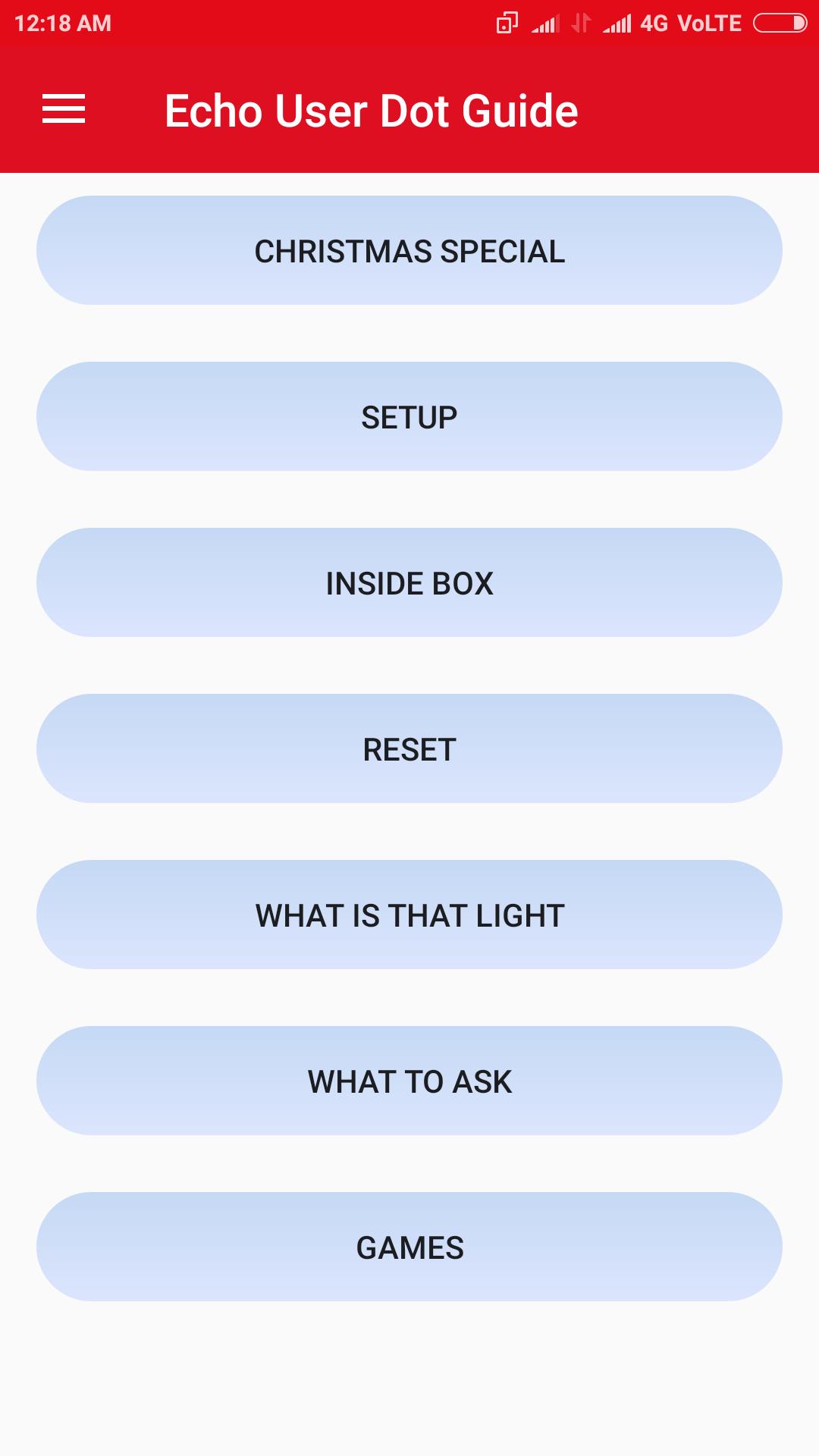 Guide for Echo Dot