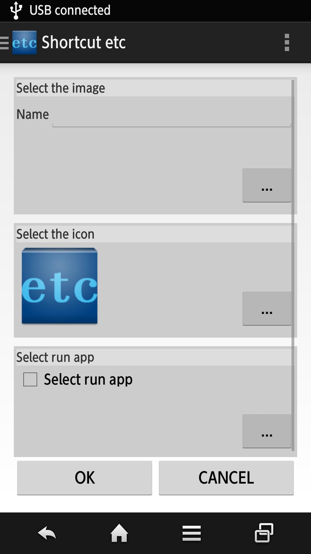 Shortcut etc