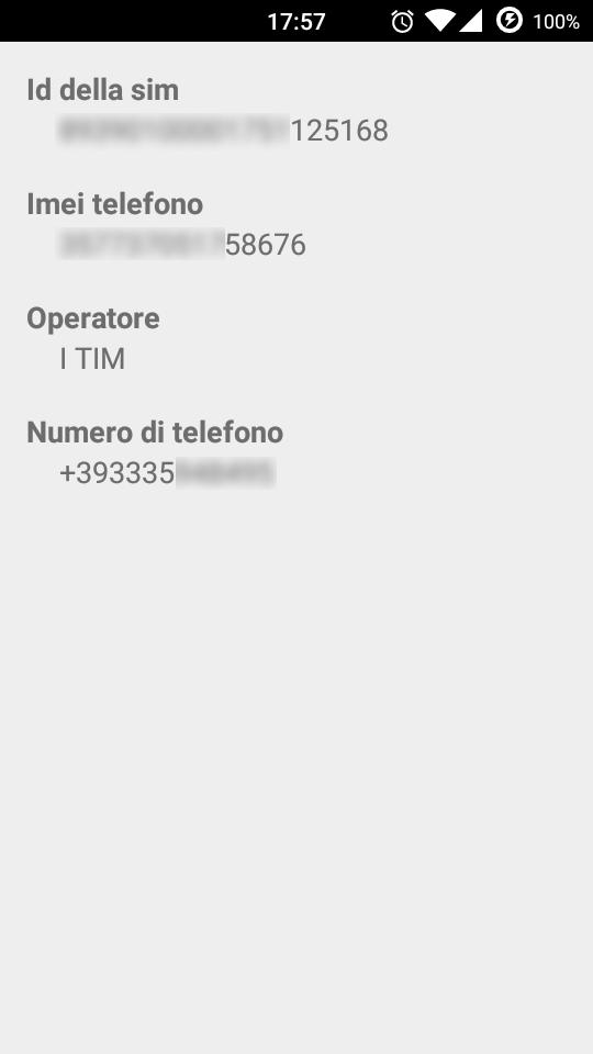Sim & Carrier Info