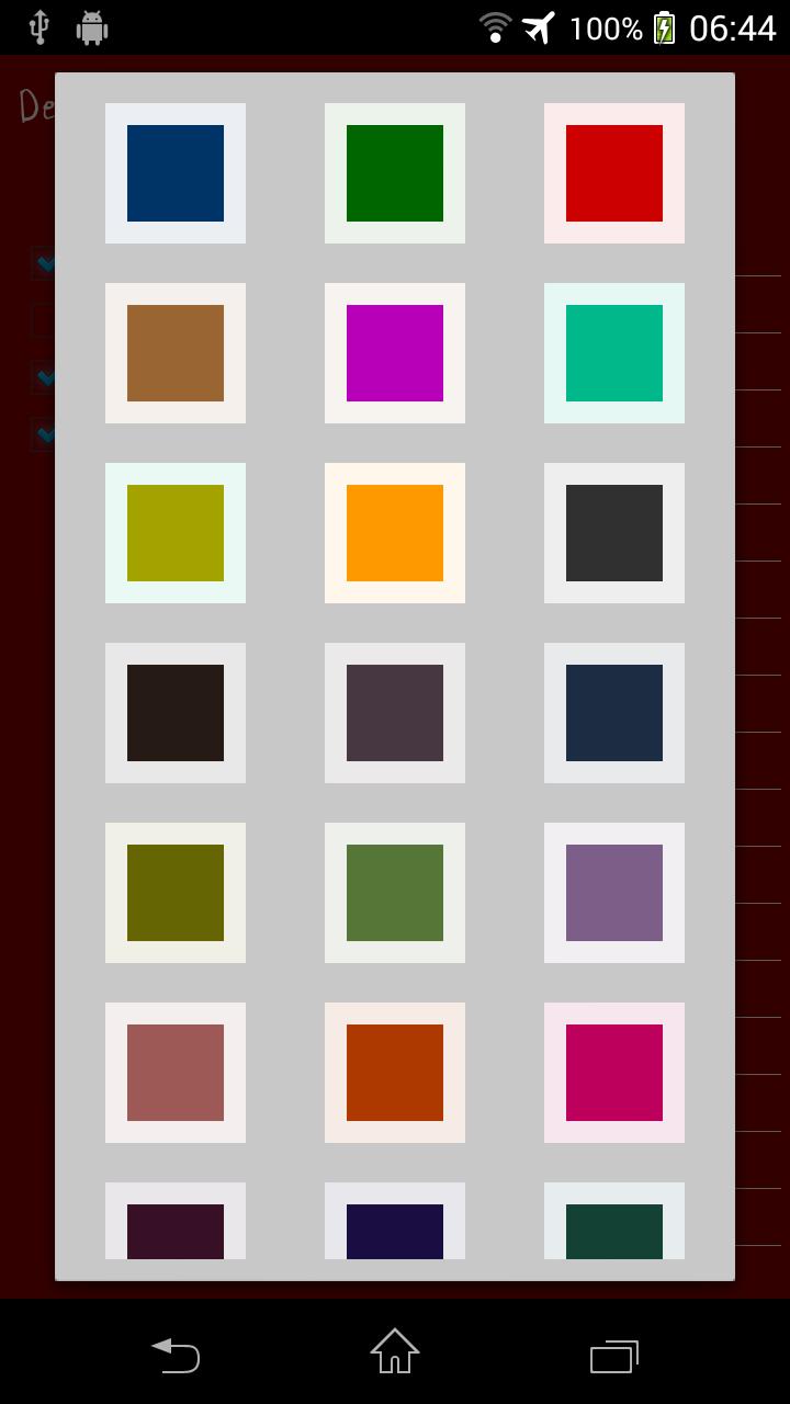 Color Checklist