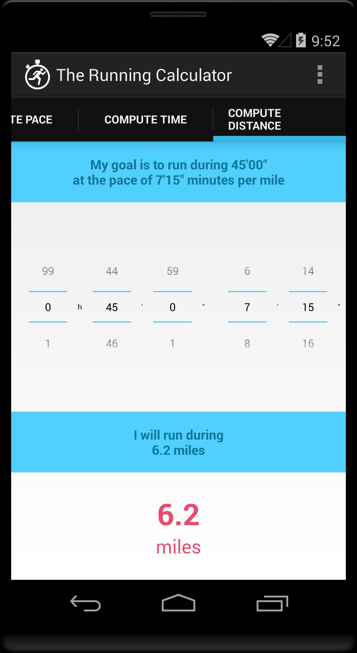 The Running Calculator