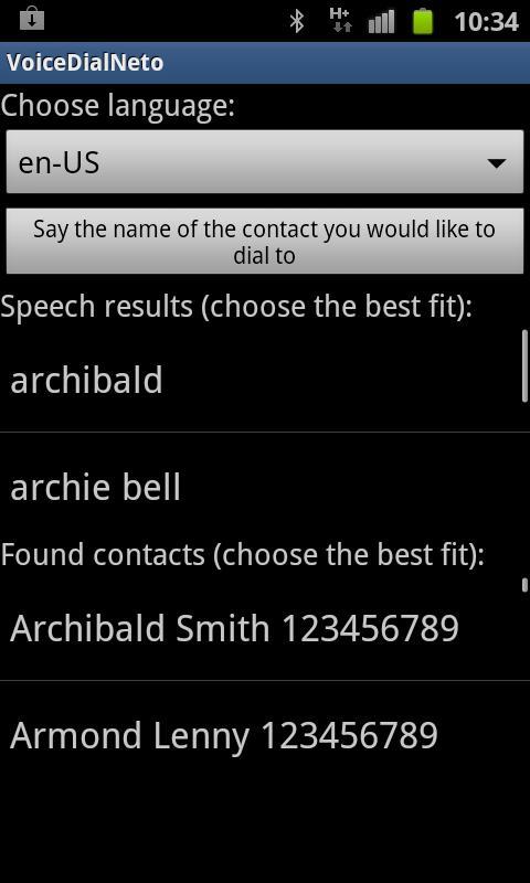 Voice Dial Neto