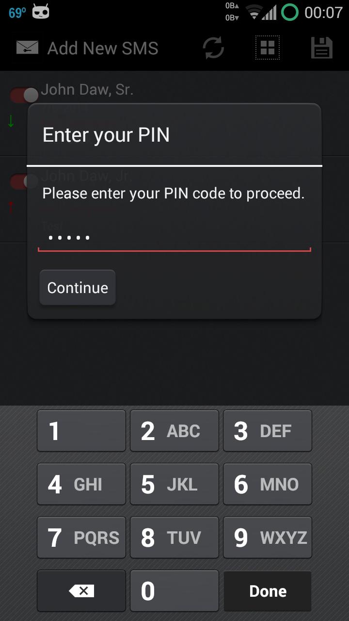 SMS Privacy
