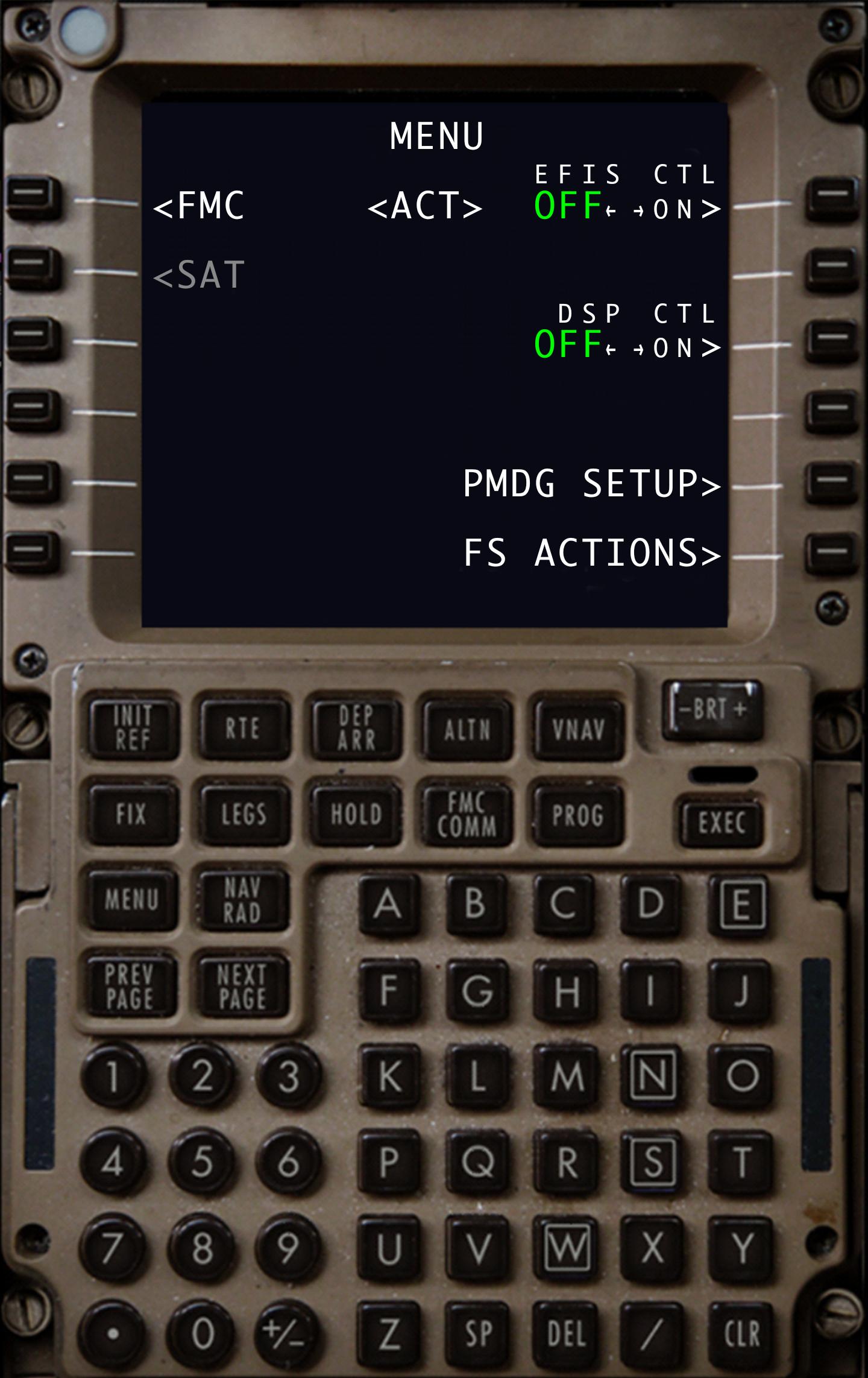 PMDG CDU DEVICE