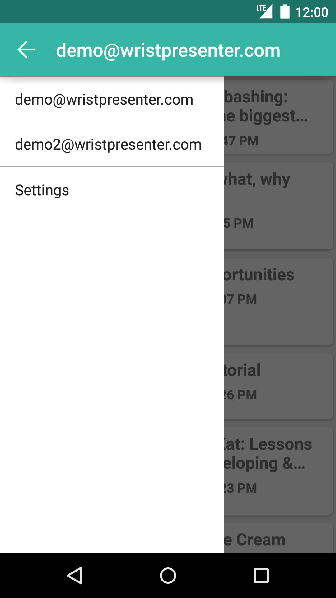 Wrist Presenter