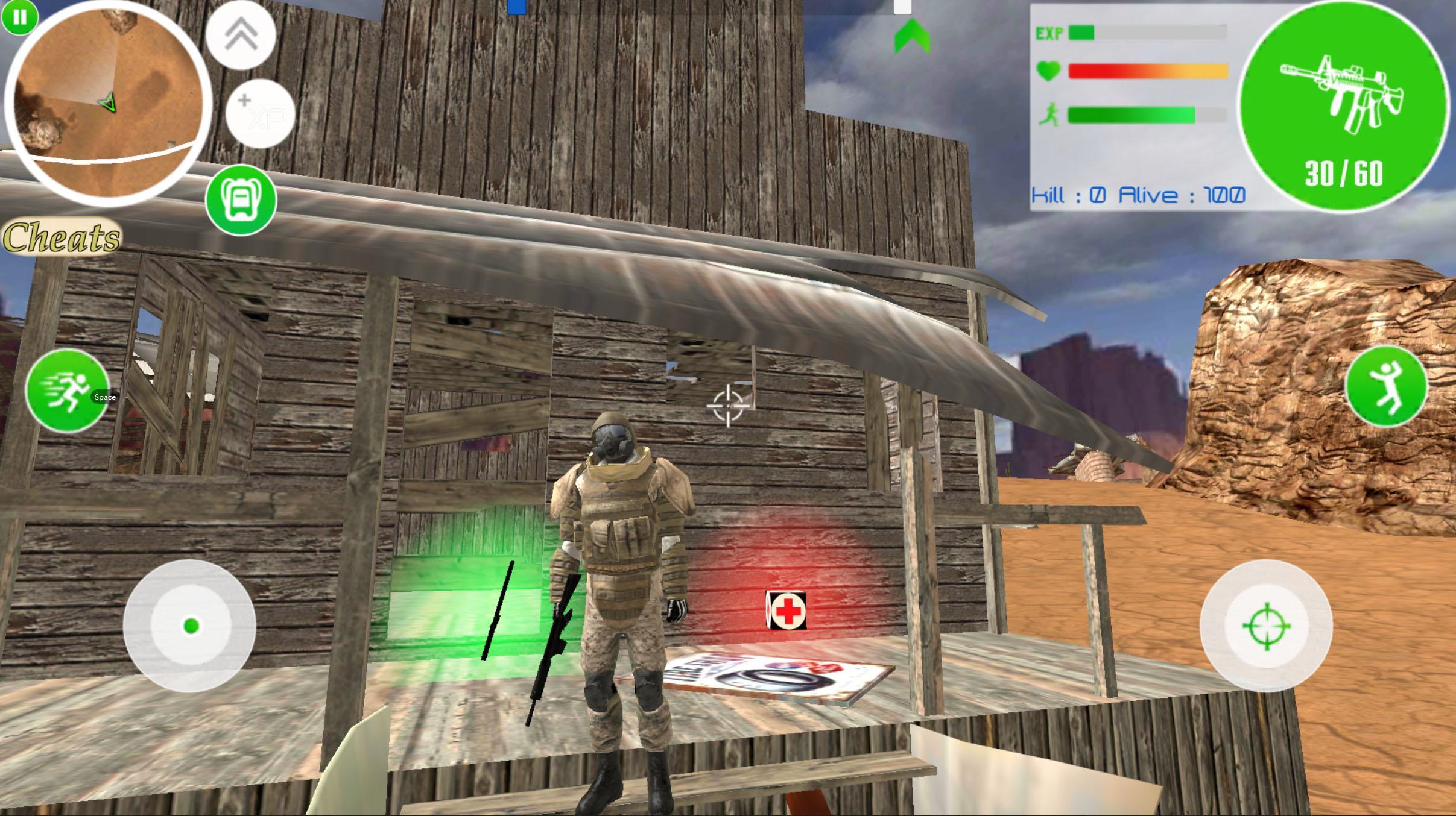 Desrt Free Fire Battleground  Commando