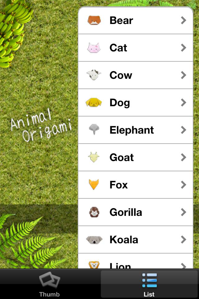Animal Origami