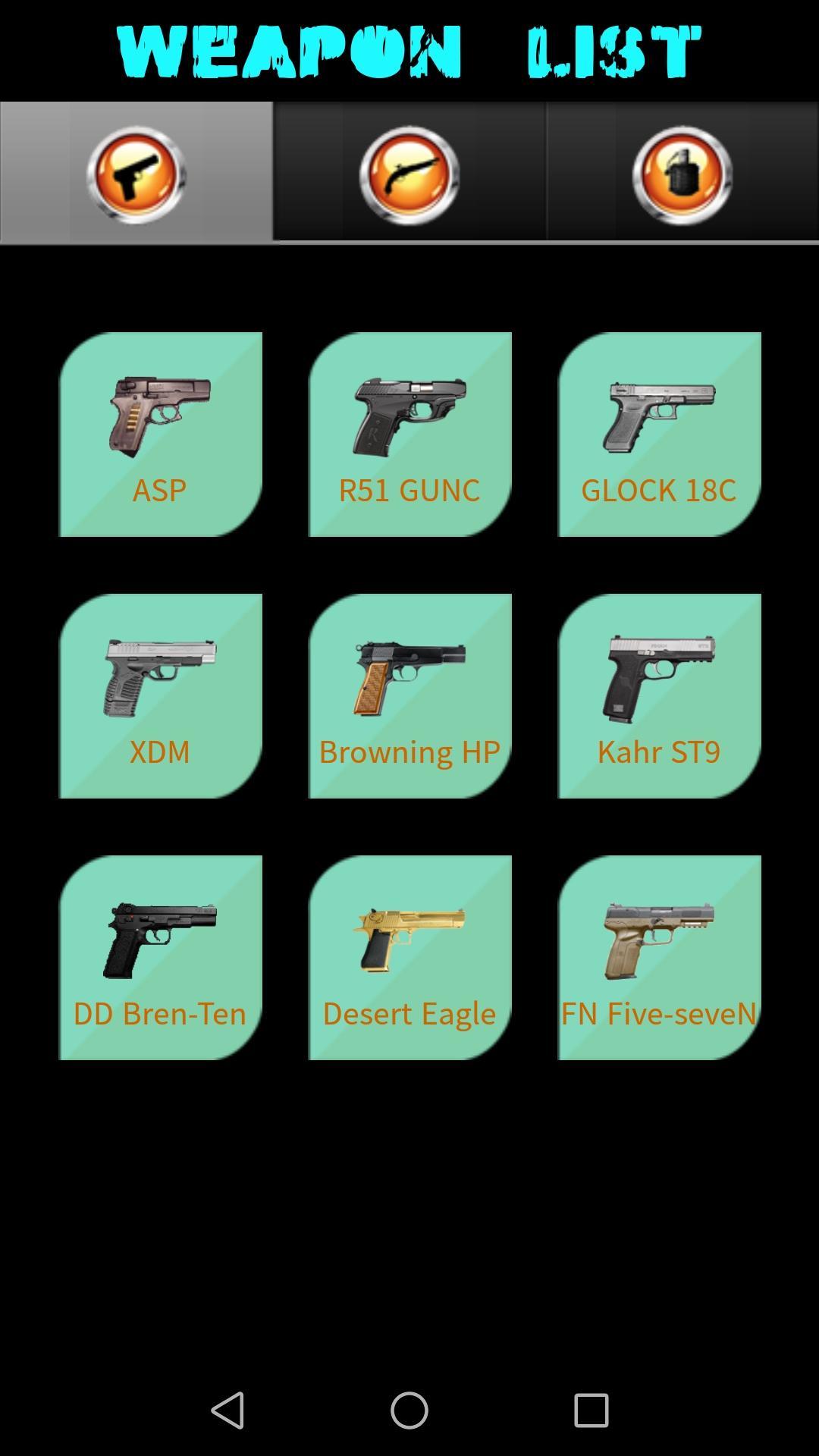 Weapons Simulator