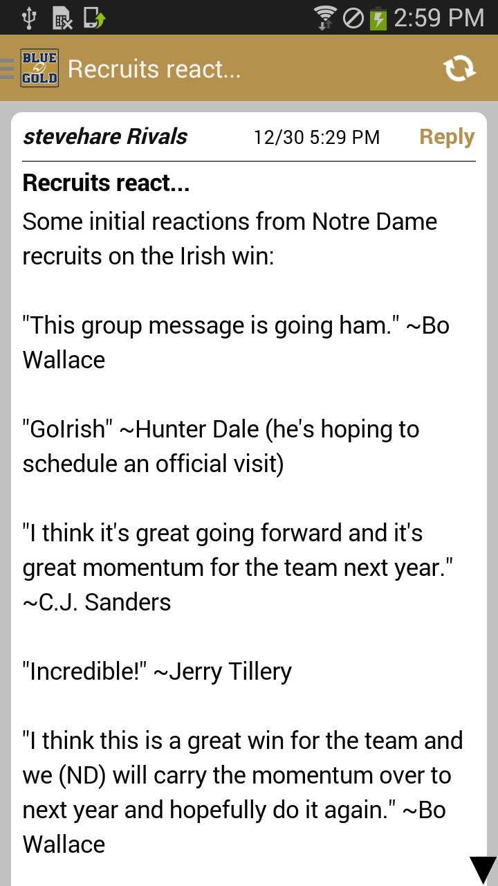 BlueandGold.com Mobile