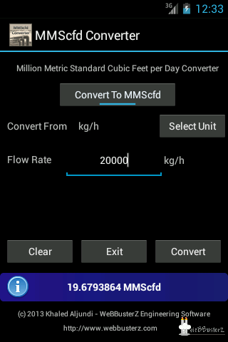 MMScfd Converter Lite