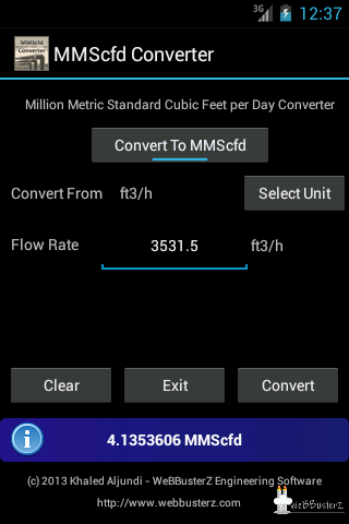 MMScfd Converter Lite