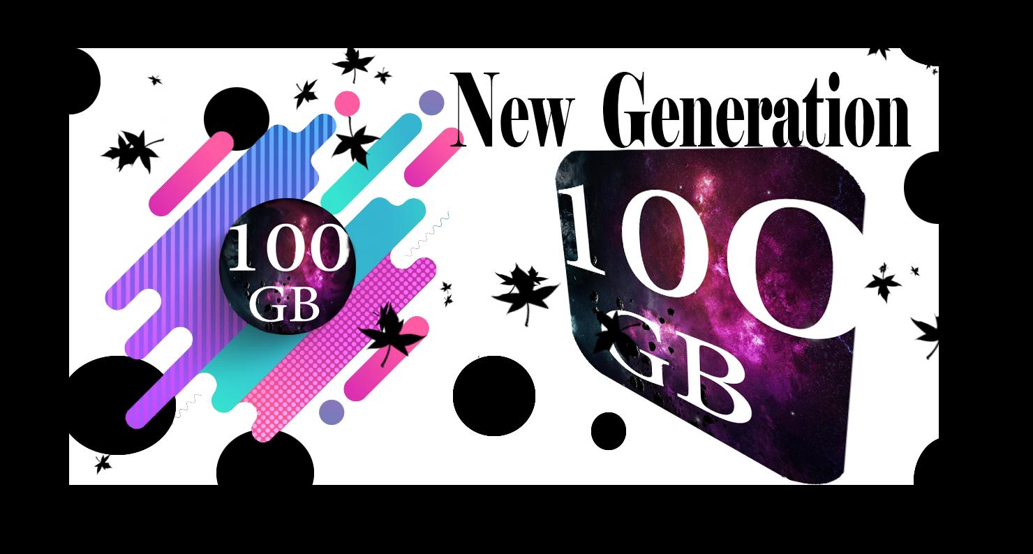 100GB free storage new