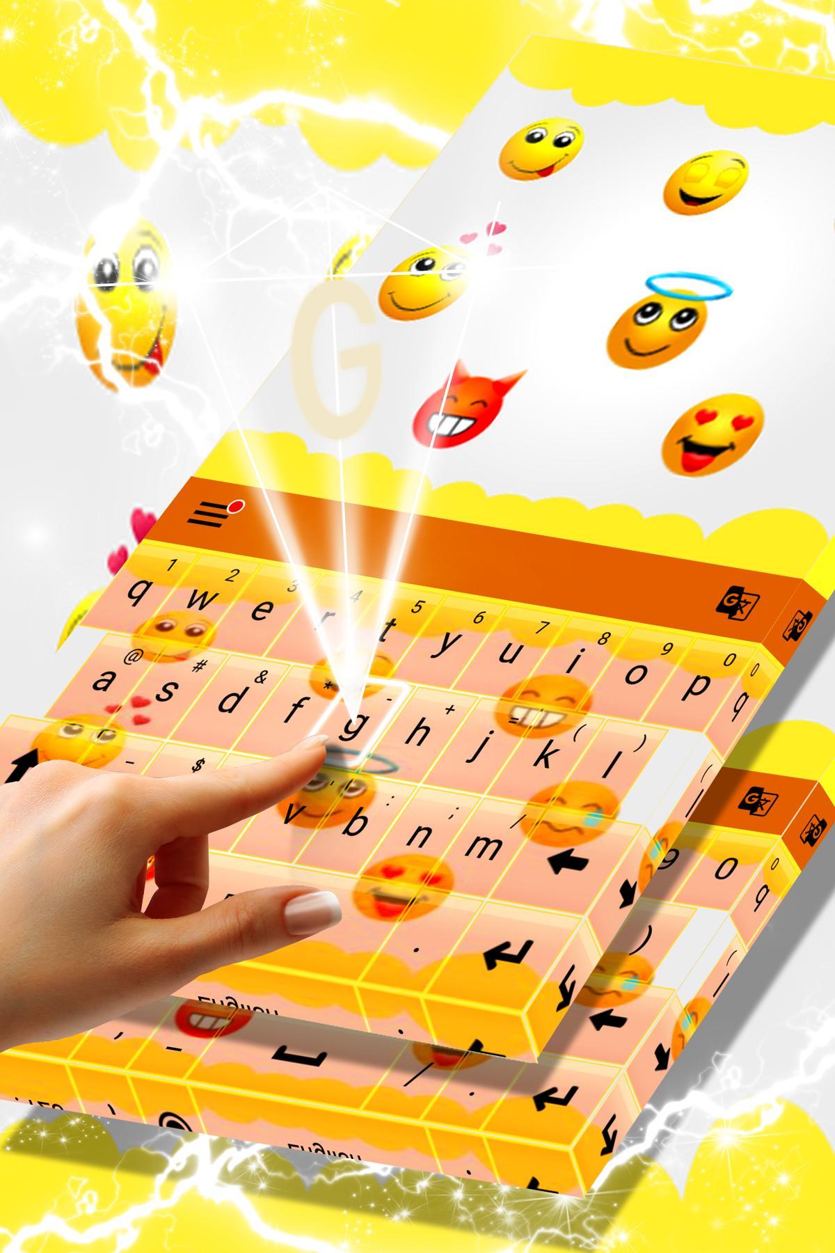 Keyboard Theme with Emojis