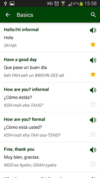 Spanish phrasebook