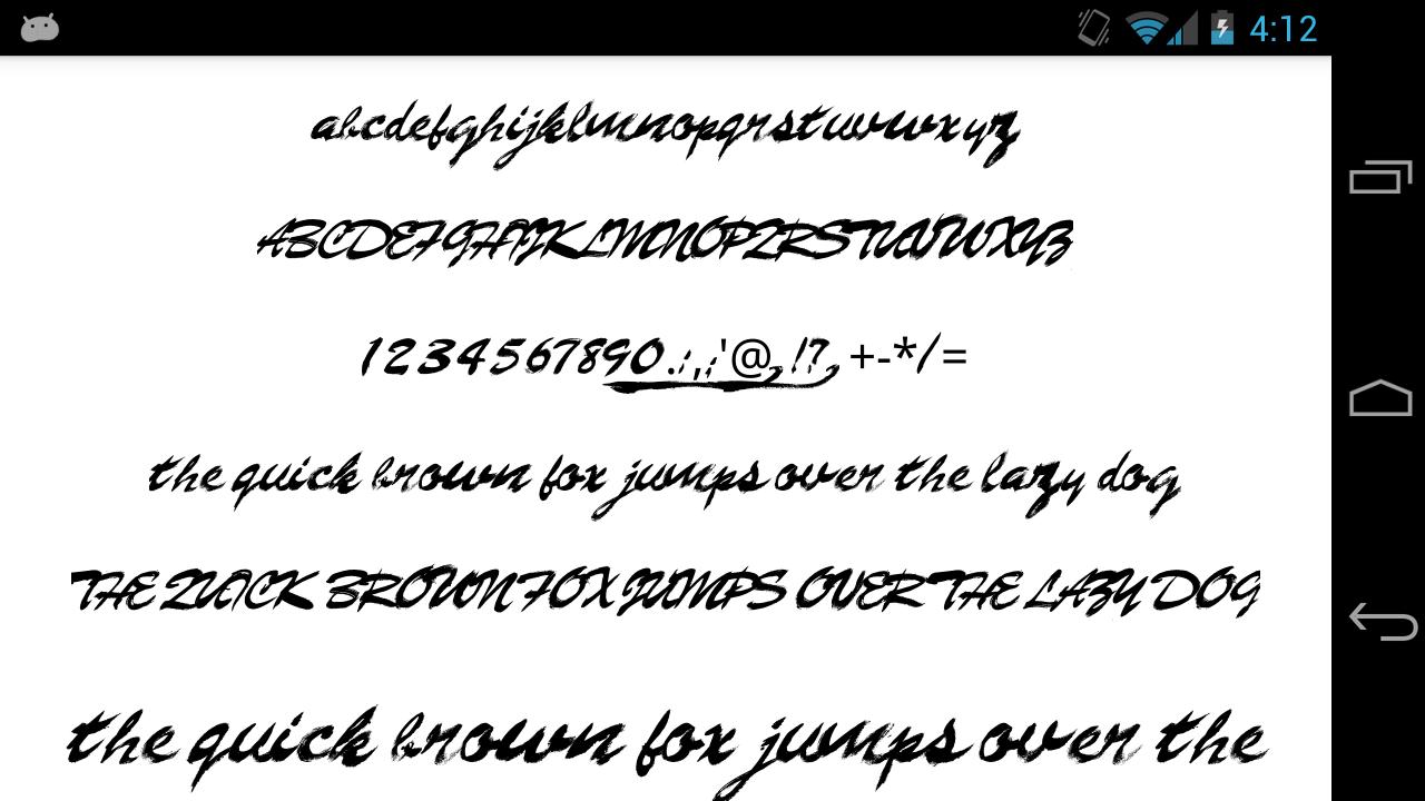 Brush Fonts Message Maker
