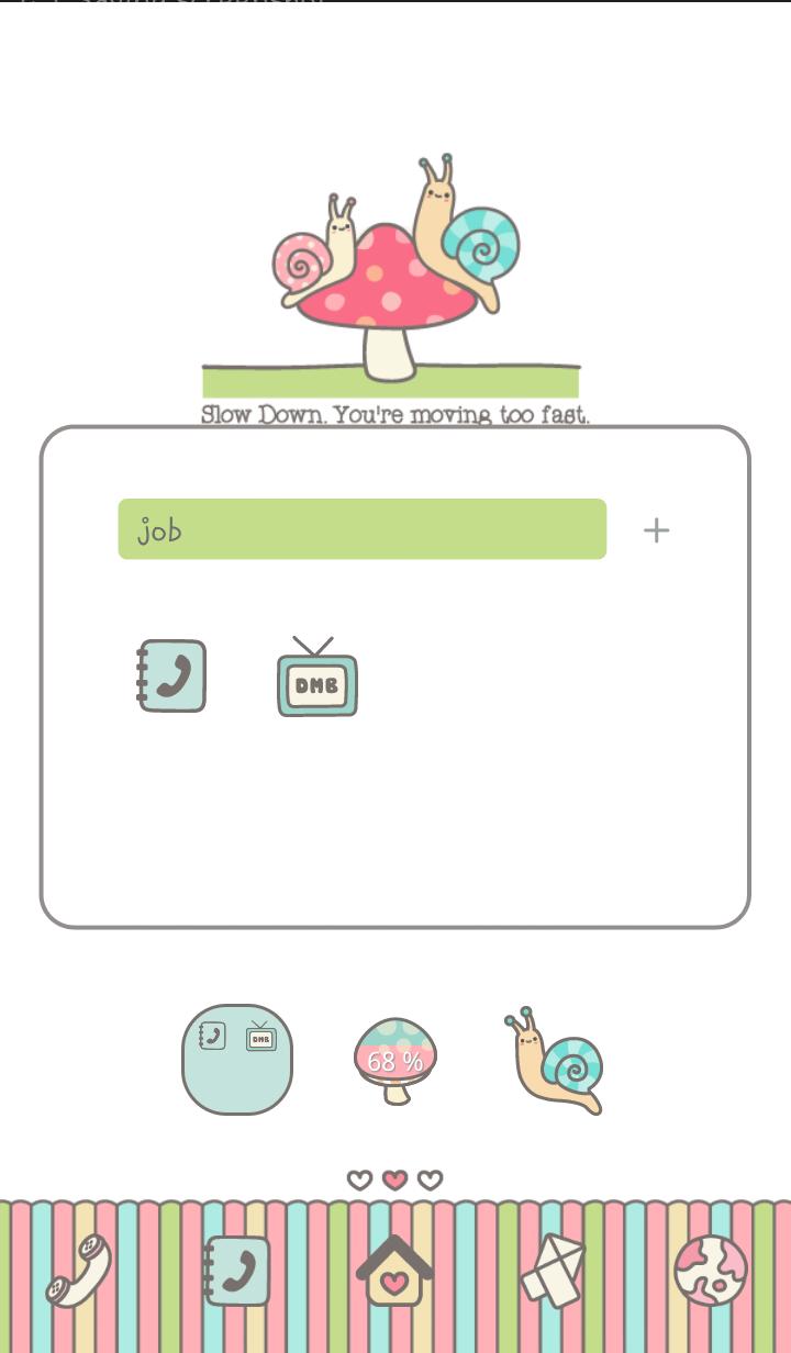 one pair snail dodol theme