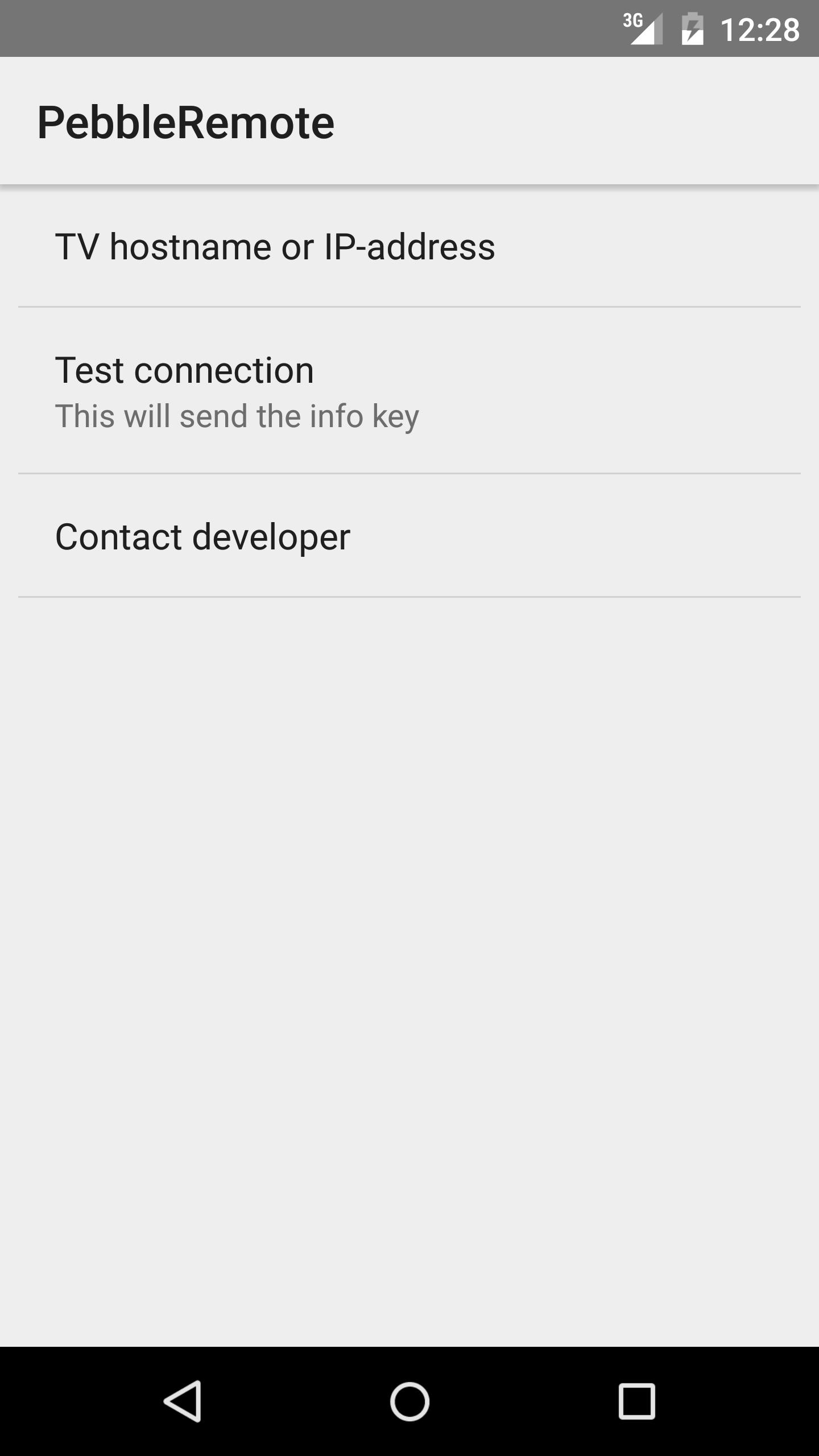 Pebble remote for Samsung TV