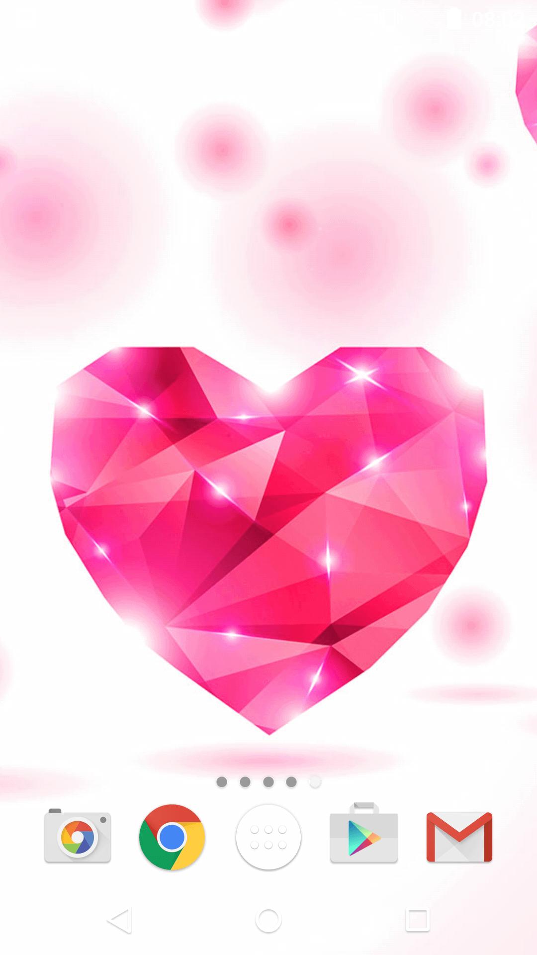 Pink Diamonds Live Wallpaper