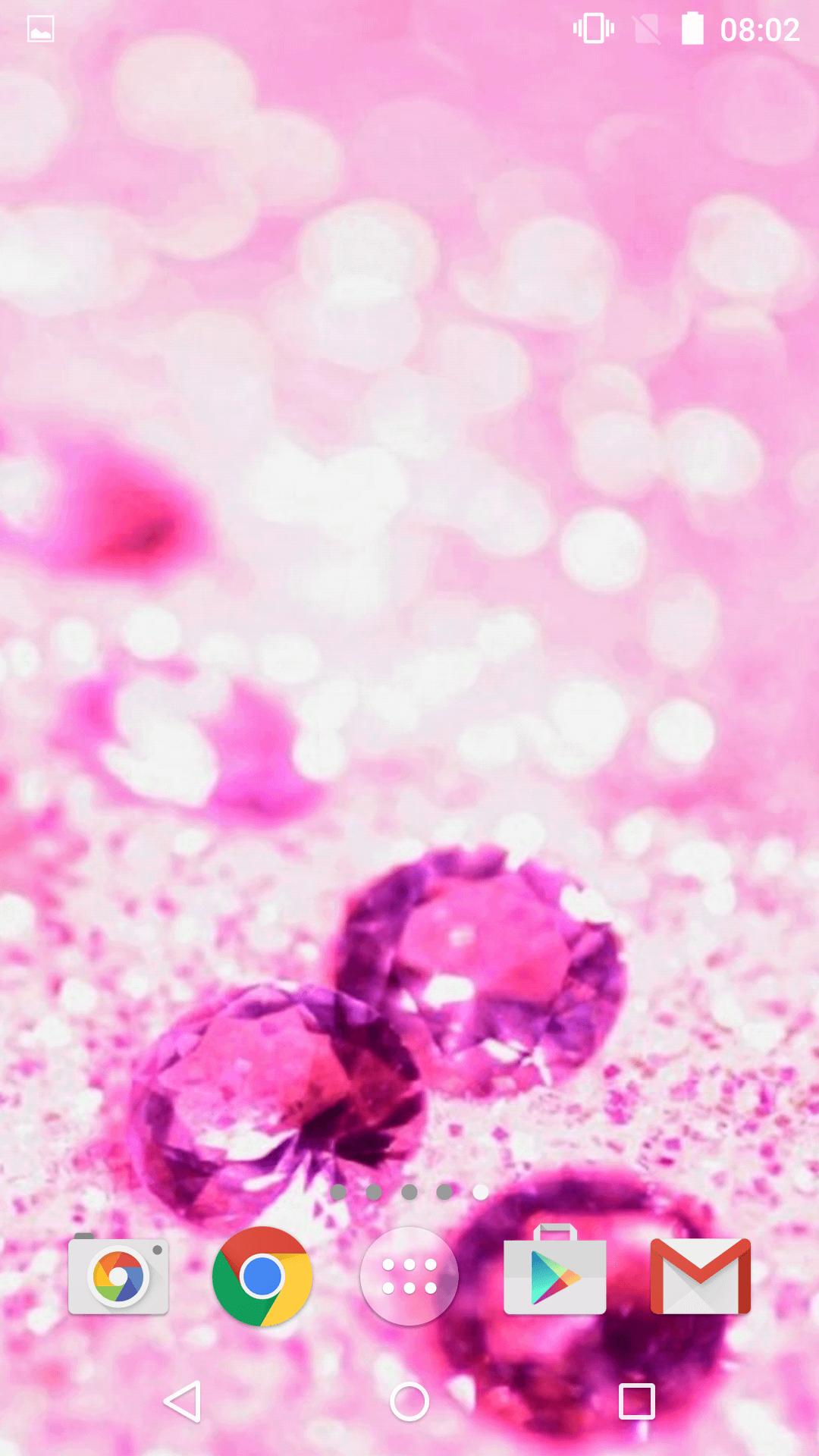 Pink Diamonds Live Wallpaper