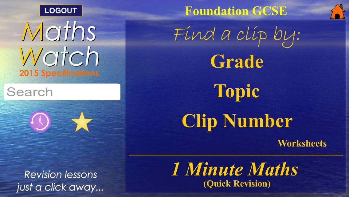 MathsWatch GCSE 2015 Specs