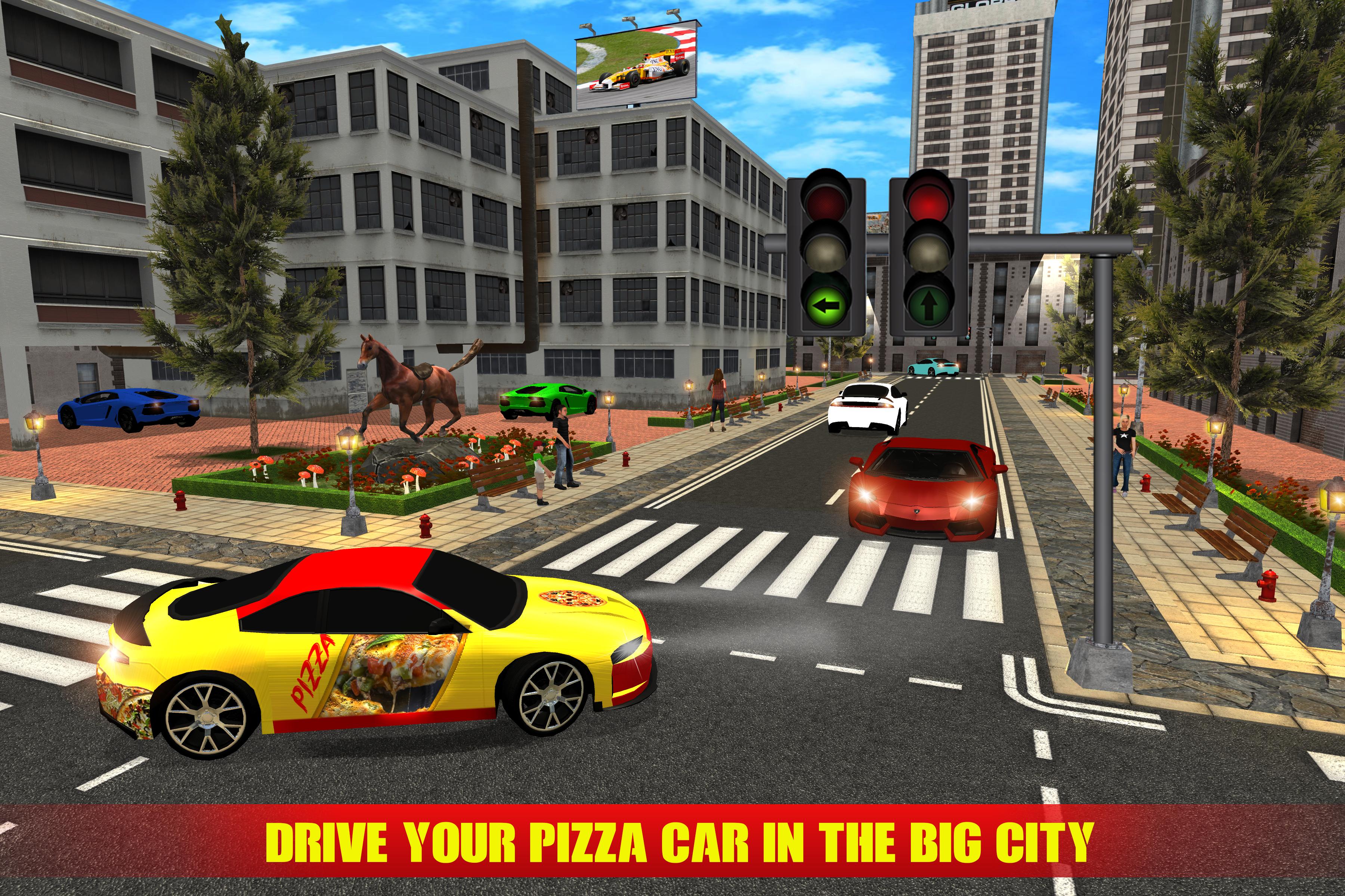 Virtual Pizza Delivery Girl City Simulator