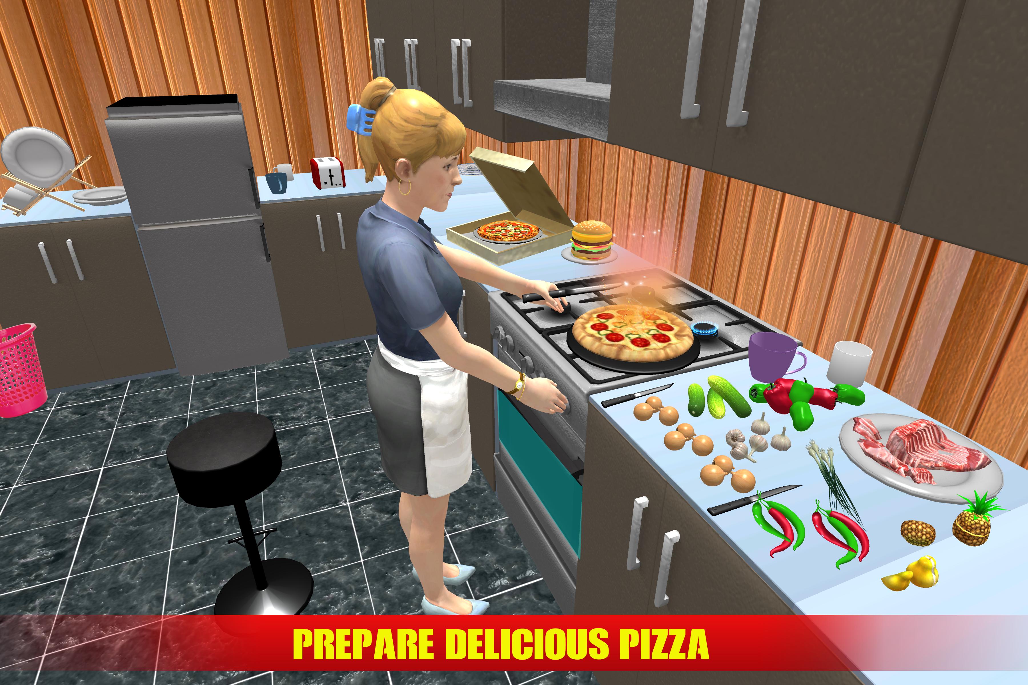 Virtual Pizza Delivery Girl City Simulator